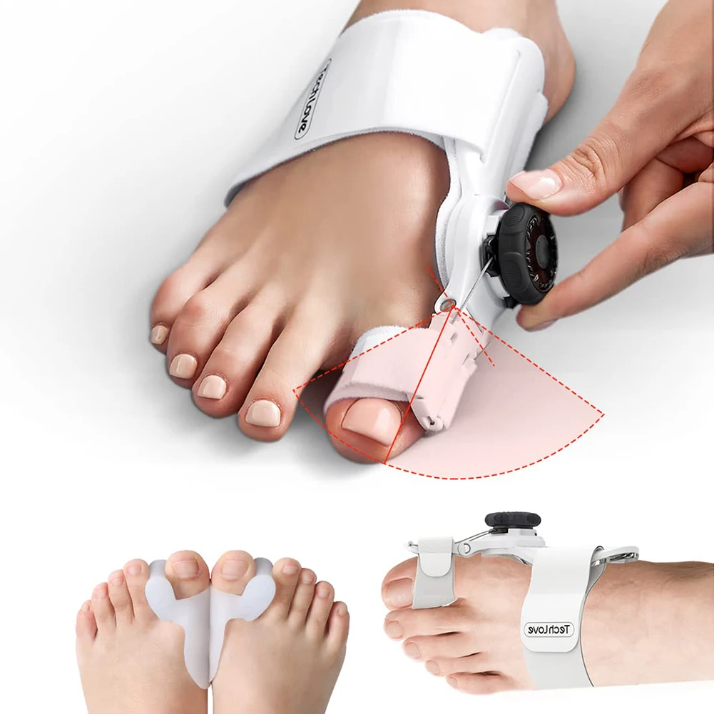 Bunion Corrector Unisex Voet Hallux Valgus Bretels Draaibare Teen Separator Stijltang Verstelbare Pedicure Vinger Teen Corrector