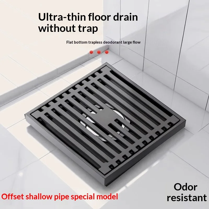 Heavy Duty 304 Stainless Steel Invisible Floor Drain Anti Odor Insect Proof for Shower