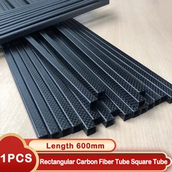 Carbon Fiber Square Tube 600mm for Rc Hobby Drone Accessories OD 15mm 20mm 22mm 25mm 30mm RC Helicopter Parts, All Carbon