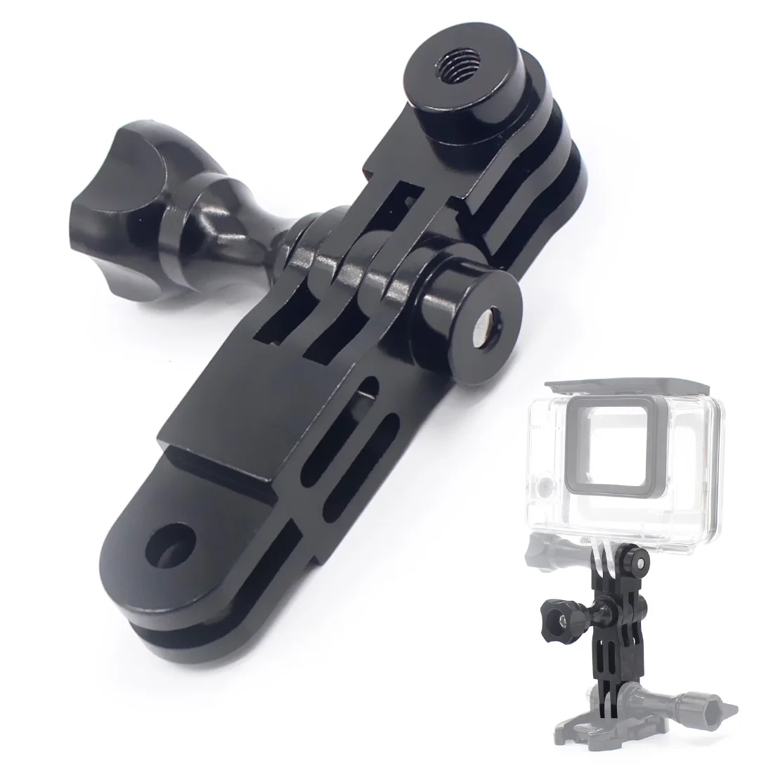 For GoPro Three-Way Adjustable Arm Extension Pivot Mount For GoPro 13 12 Insta360 X5 X4 X3 DJI Action 5pro 4 3 Helmet Extend Arm