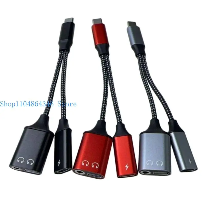 652F Durability ABS USB C To 3.5mm Connector USB C to 3.5Mm Music Headphone Adapter