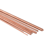 1Pcs Length 500mm T2 Red Copper Rod Diameter 0.8/1/1.2/1.4/1.5/1.6/1.8/2/2.3/2.5/3/3.5-18mm Copper Electrode Round Stick Bar