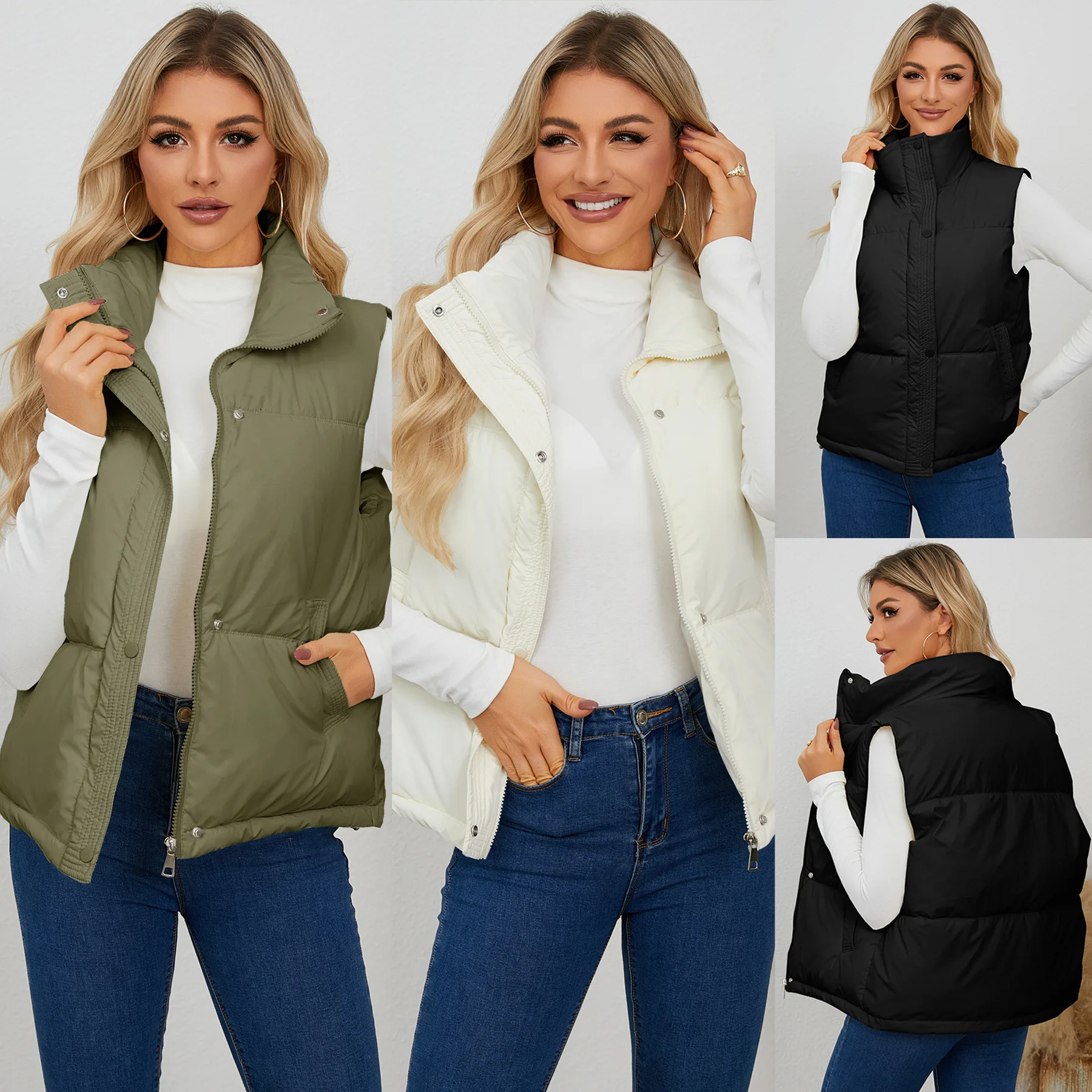 

Women Vest Parkas Long Coats Hooded Coat Maxi Autumn Casual Loose Thick Warm Outerwear Coat Jackets Elegant Splice Winter Jacket