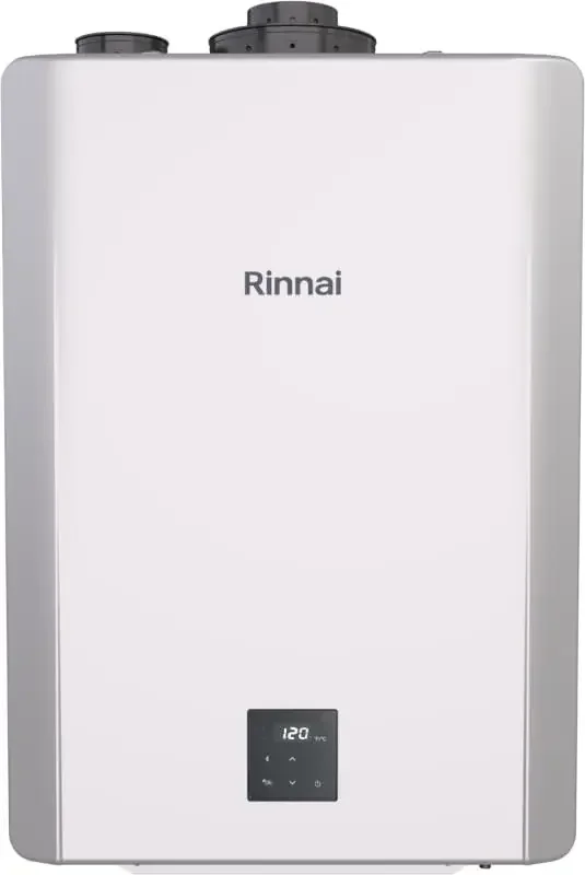 RXP199iN Condensing Smart Sense Natural Gas or Propane Tankless Water Heater, Indoor or Outdoor Water Heater, Up