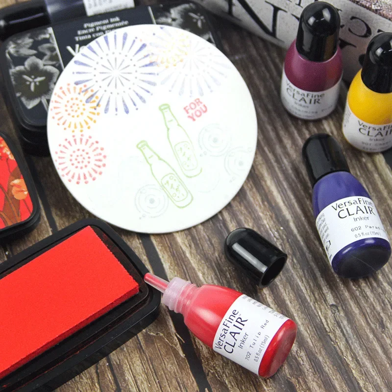 VFC Ink Stamp Craft Supplies Quick Drying Tsukineko VersaFine CLAIR Printing Pad Supplement Liquid Super High Fine Printing Pad