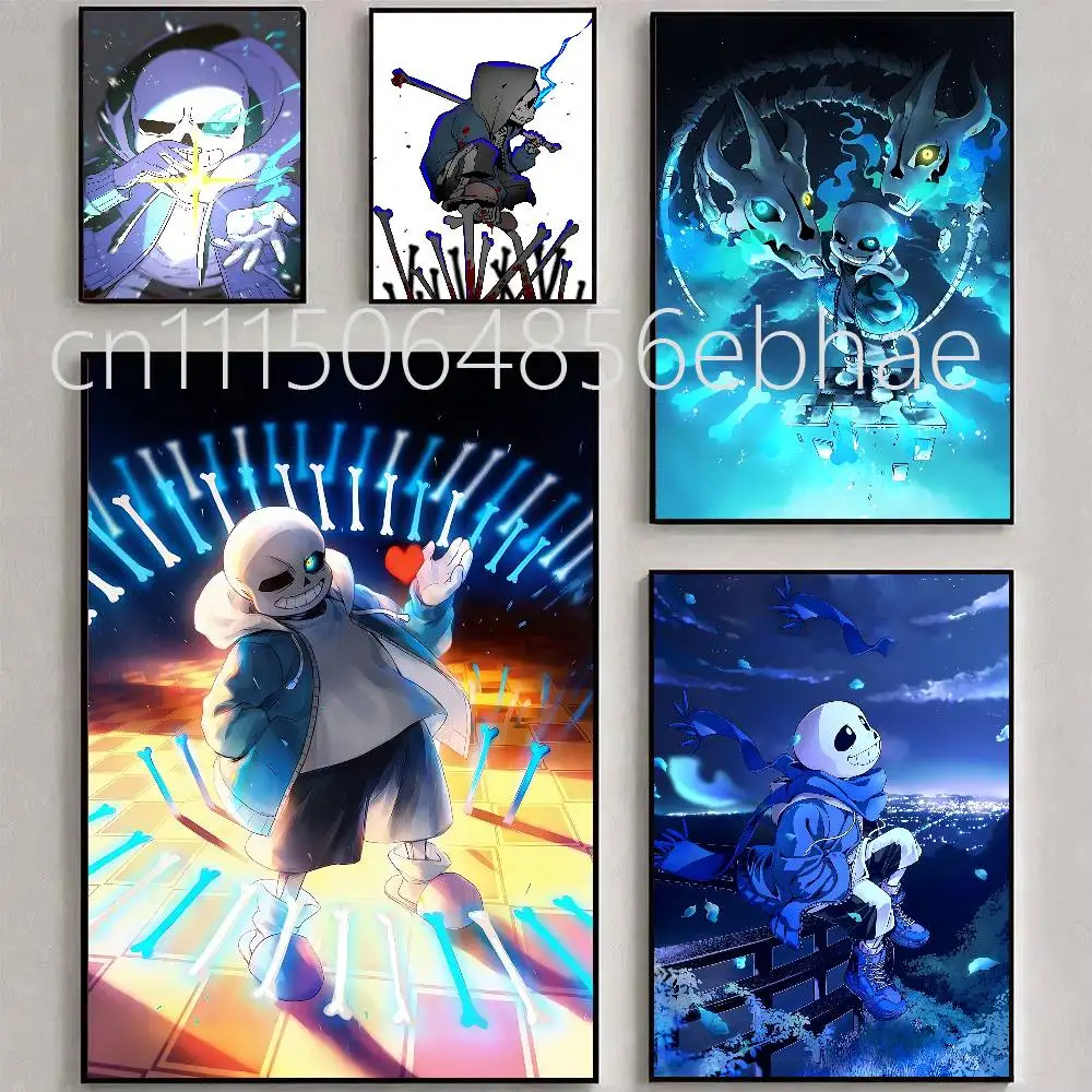 FOR UNDERTALE Sans Poster Classic poster and wall art prints are suitable for living bedroom and home
