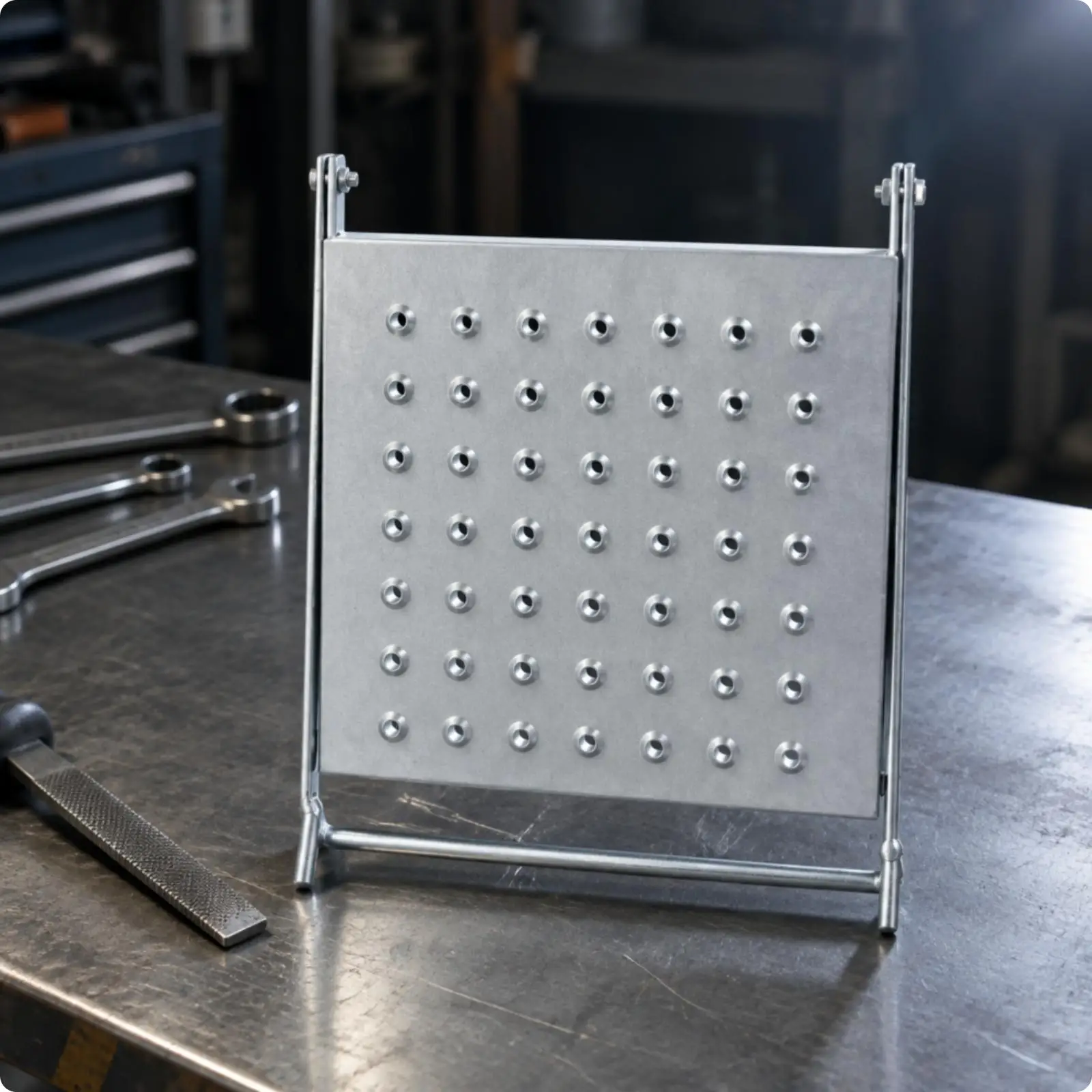 Small Platform Ladder Step Accessory for Home Workshop Maintenance Work Creating Secure Standing Surface