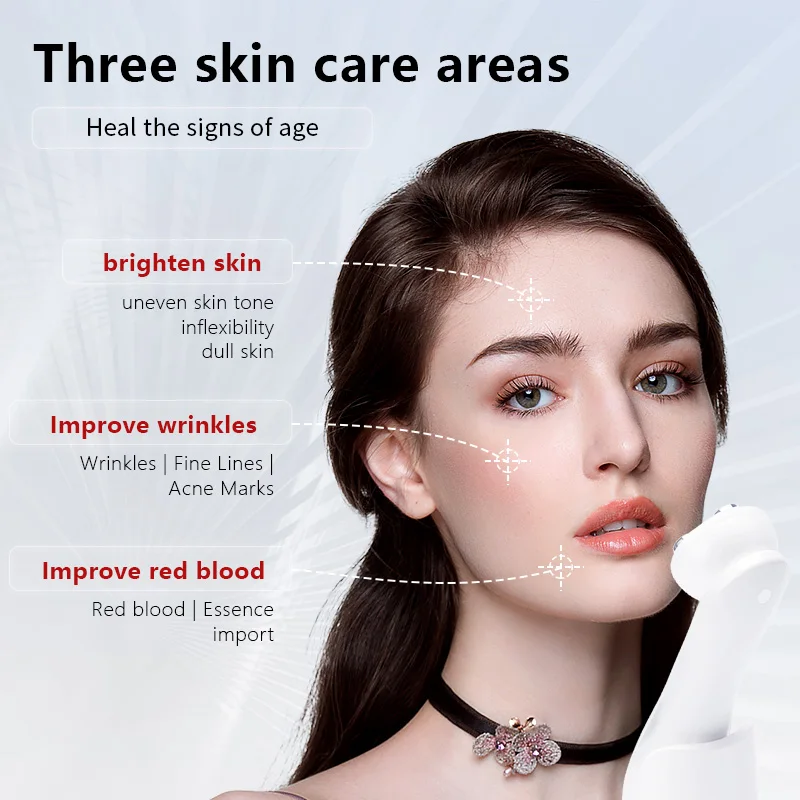 Five in One LED Photon Facial Thermal Therapy Skincare Facial Anti Aging Neck Lifting Wrinkle Removal and Beauty Device