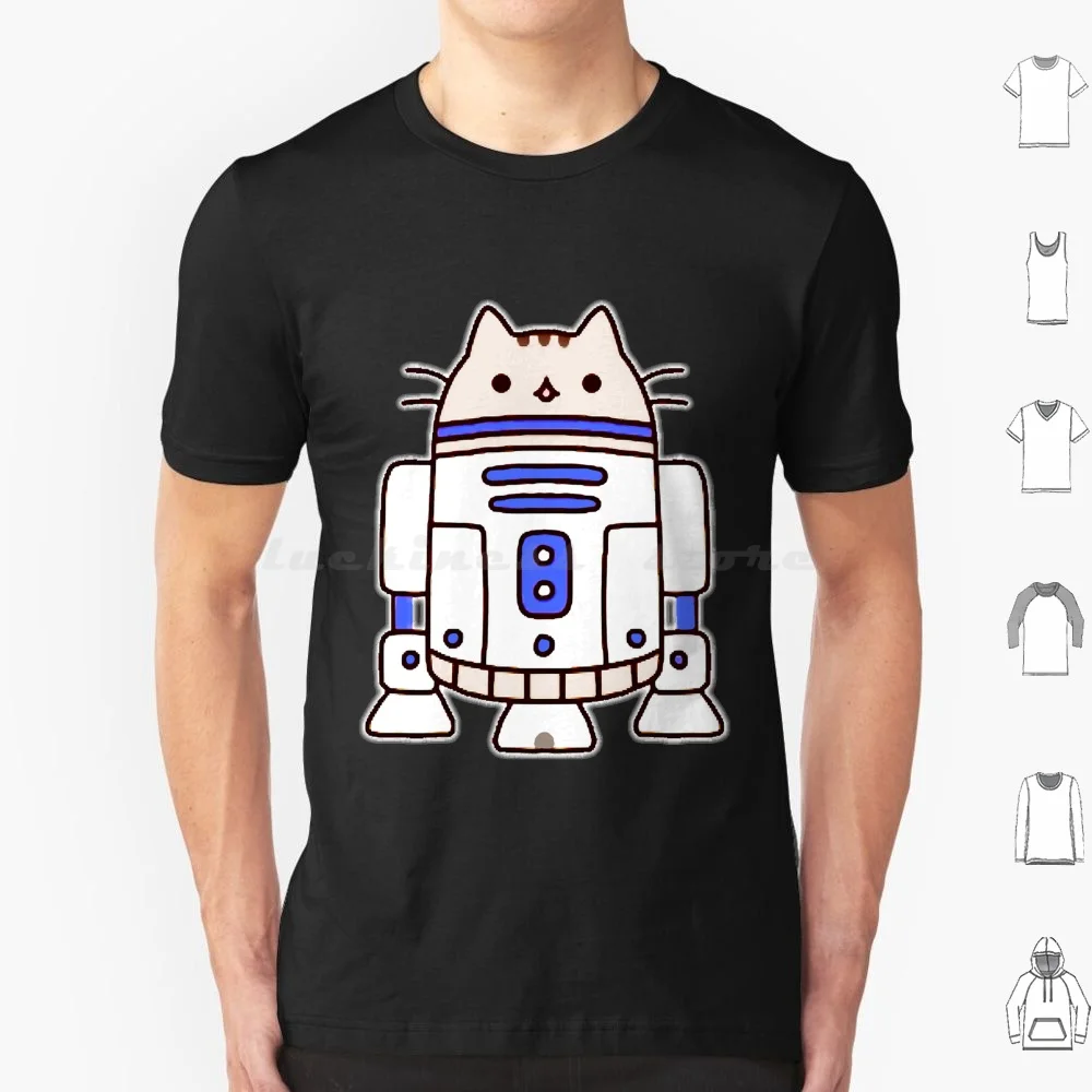 Camiseta de Robot gato de gran tamaño, banda de algodón 100%, vinilo Retro Vintage, guitarra, películas de terror clásicas, película de comedia de los años 90, logotipo deportivo Retro