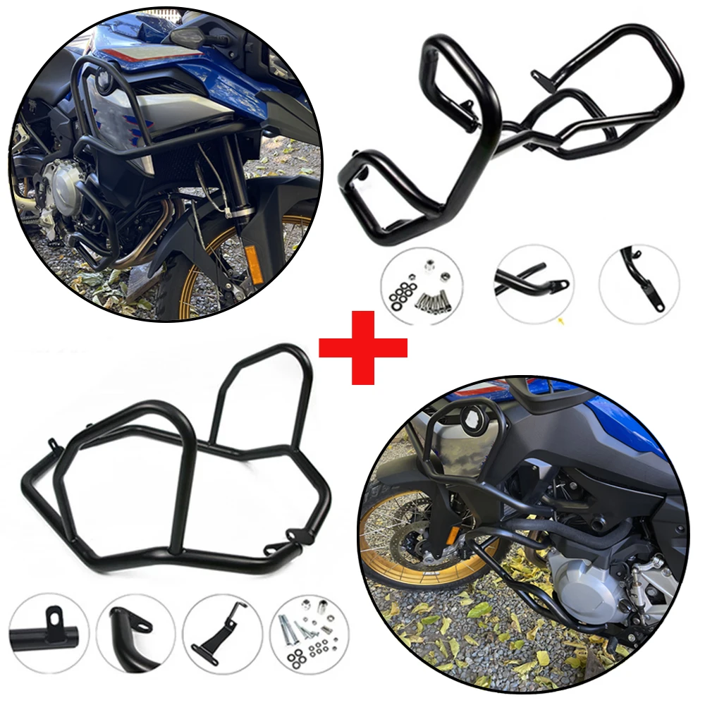 For BMW F750 GS F 850 GS 2017-2023 Motorcycle Accessories F850GS F750GS Engine Guard Crash Bars Bumper Protector Black Silver