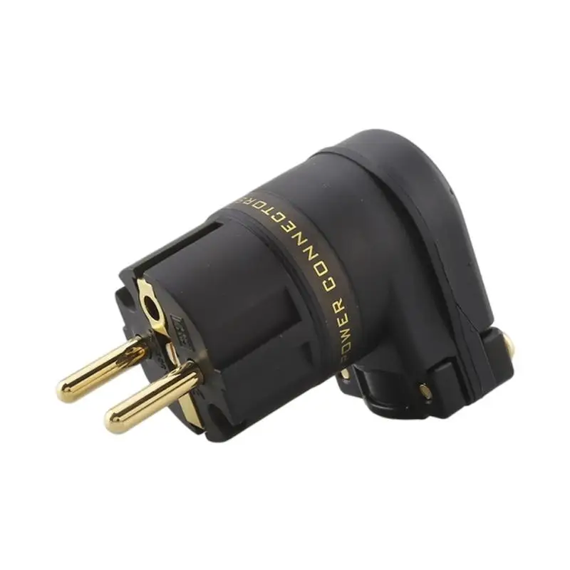 31BA L Shaped 220V Standard Gold Plated Power Plug for High Quality Auditory Equipment Ensuring Stable Transmission