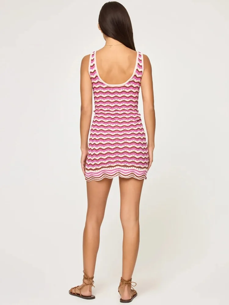 مثير قطع الحياكة ملابس السباحة التستر صوفية تونك فساتين 2026 الصيف شاطئ فستان قصير بيكيني التستر ملابس للنساء