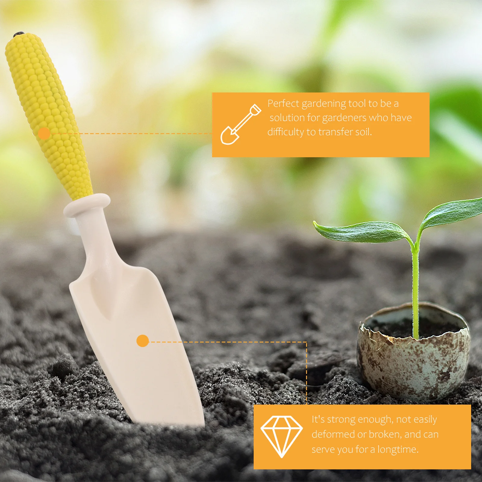 

1 Set Garden Trowel Rake Kit Durable Plastic Shovel For Soil Digging Transplanting Weeding Small Hand Tools Planting Gardening