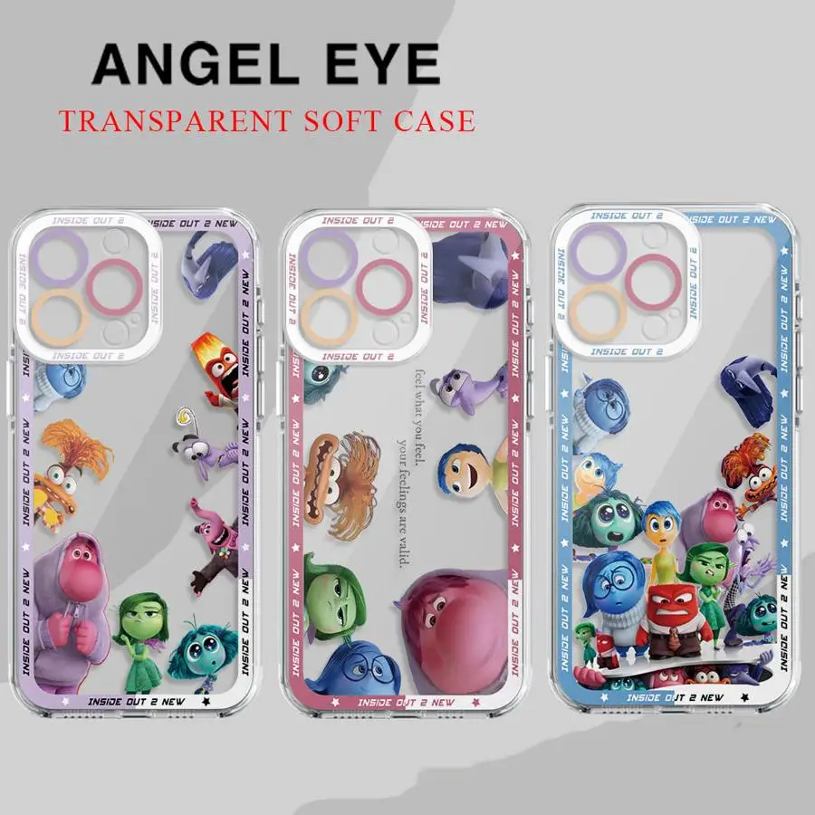 Disneys Cute Inside Out 2 Phone Case for Moto G22 2022 G32 G52 2022 G71 G72 G73 Edge 40 5G Cover