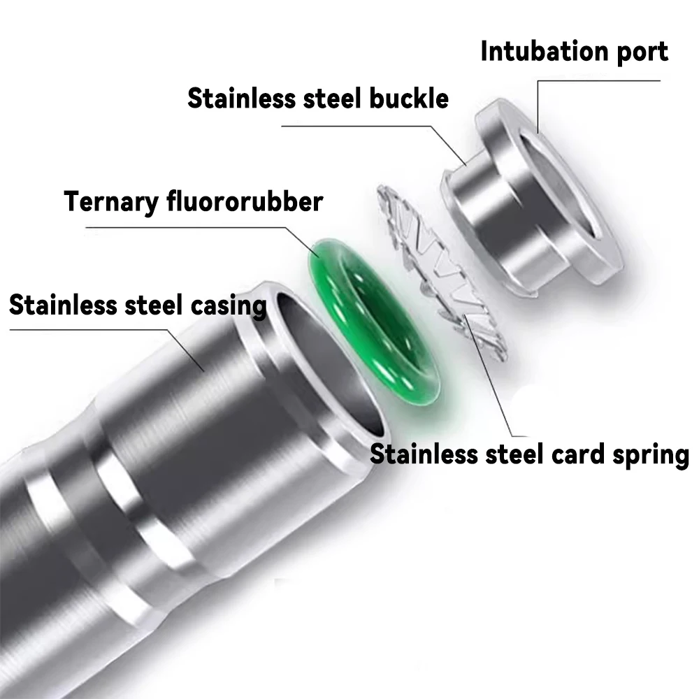 PU PV PE PY 304 Stainless Steel Pneumatic Quick Connector Inch Air Hose 5/32