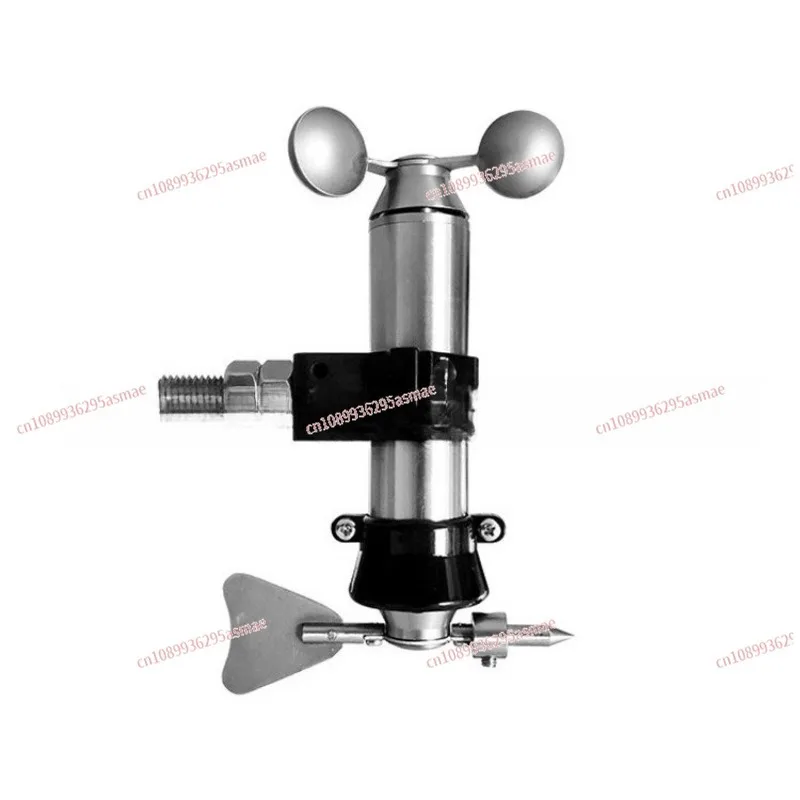Stainless Steel Mini Integrated Wind Speed and Direction Sensor All-in-One Impeller Anemometer for Duct Air Velocity Measurement