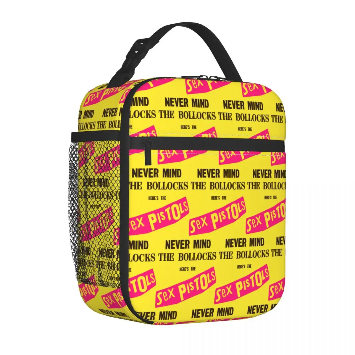 Sex Guns Portable Lunch Box Women Leakproof Heavy Metal Rock Band Printed Thermal Cooler Food Insulated Lunch Bag Office Work