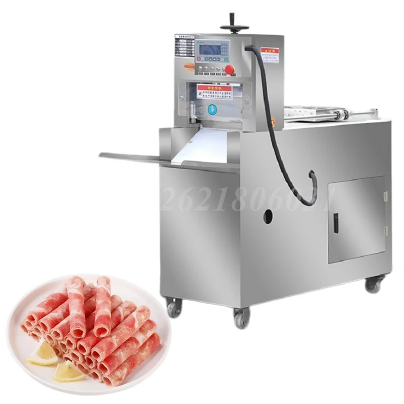 

Automatic Meat Slicing Machine Meat Cutting Machine Stainless Steel Lamb Frozen Beef Roll Slicer Bacon Slicer Cutting Machine