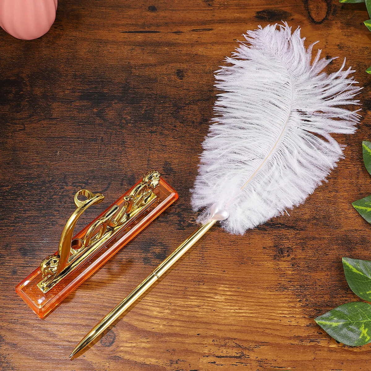 Premium Metal Wedding Signing Pen Golden Elegant Guest Pen Chic Party Use for Wedding Engagement Birthday Celebrations