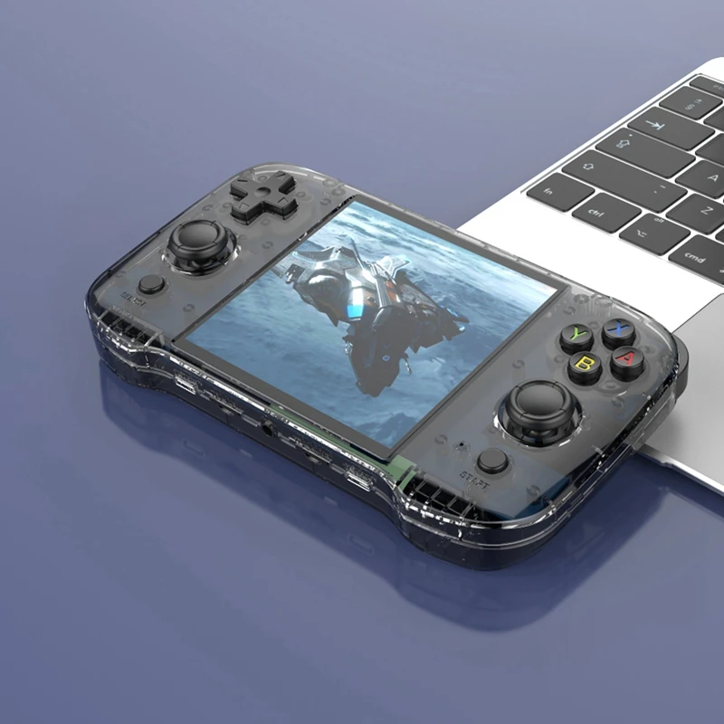 Console de jeu Portable rétro R46S, 64 go, 15000 jeux, 4.0 pouces, RK3566, Linux, lecteur vidéo Portable pour émulateur NES GB GBA A