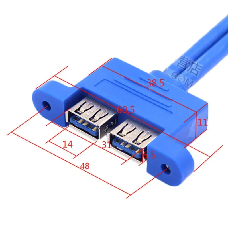 Main Board 20-pin To USB3.0 Adapter Cable Rear Pci Position Full Height Baffle Expansion Cable USB Dual Interface