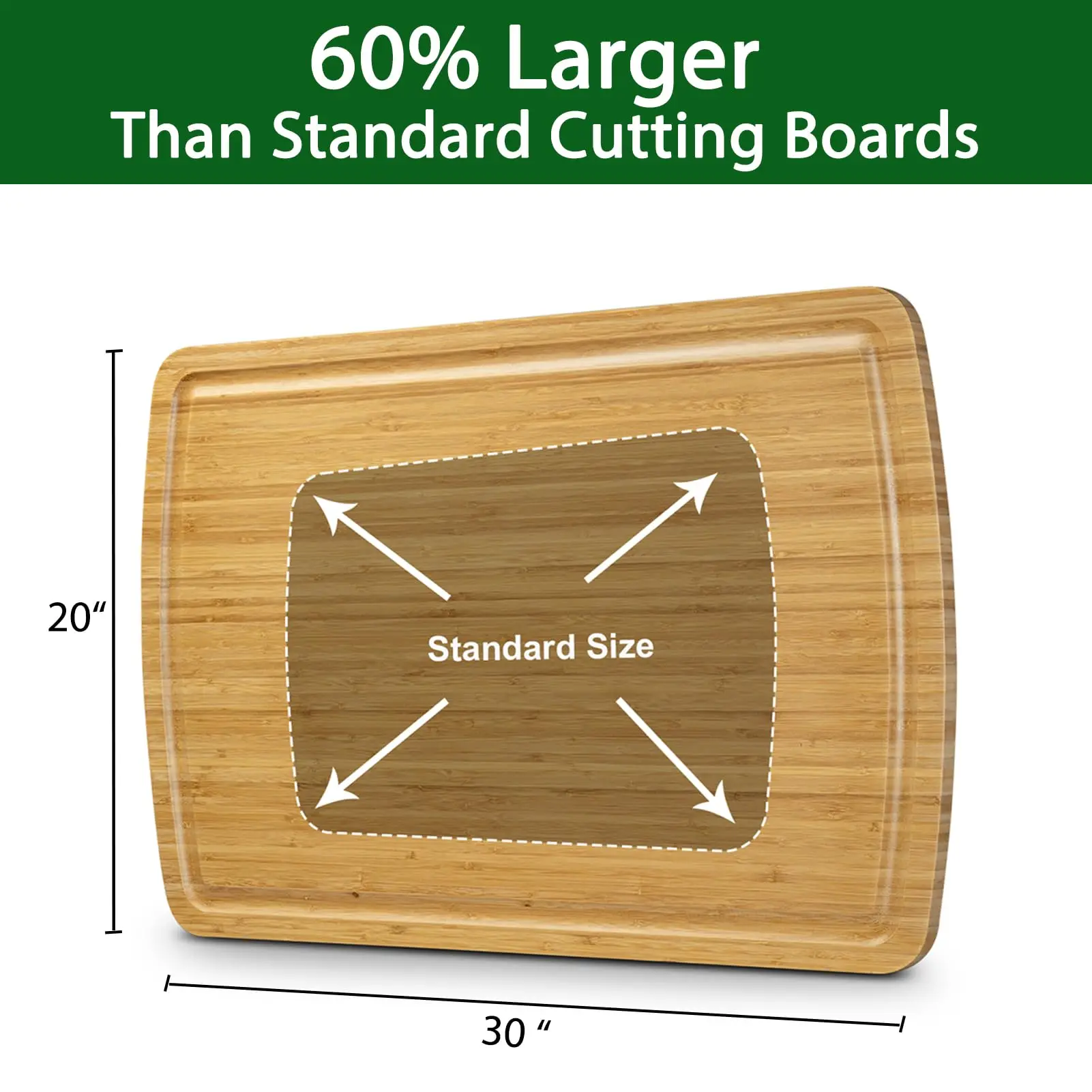 Extra Large Bamboo Cutting Board 5
