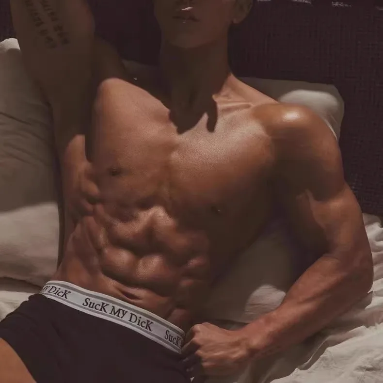 CGYYDS Fun Slogan Letter Exposure Matching Underwear Men Women Interesting Boxer Shorts Modal Fabric Breathable Comfortable