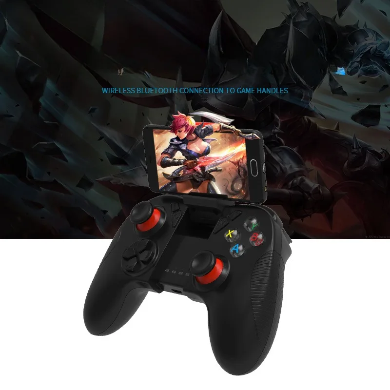 VR Shinecon wireless Bluetooth controller can be directly connected to a phone controller holder, suitable for Android ISO