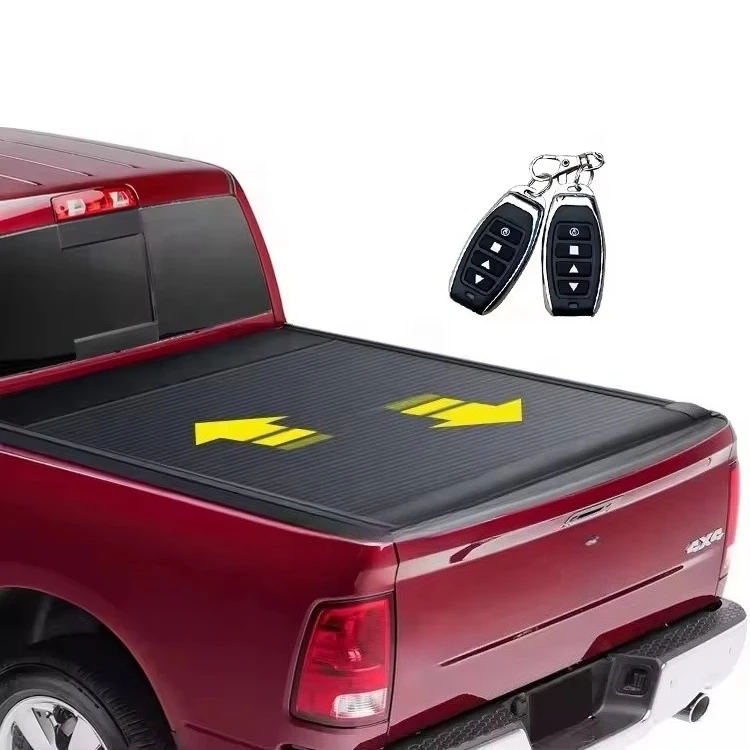 

Truck Bed Cover Aluminum Roller Lid Retractable Hard Electric Tonneau Cover for 2011-2022 Ram1500 2500 3500