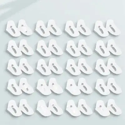 

100 Pcs Baby Socks Rack Clear Shoes Stand Stackable Shoe Tree Durable Plastic Foot Mold Gifts Kids Display Holder Storage