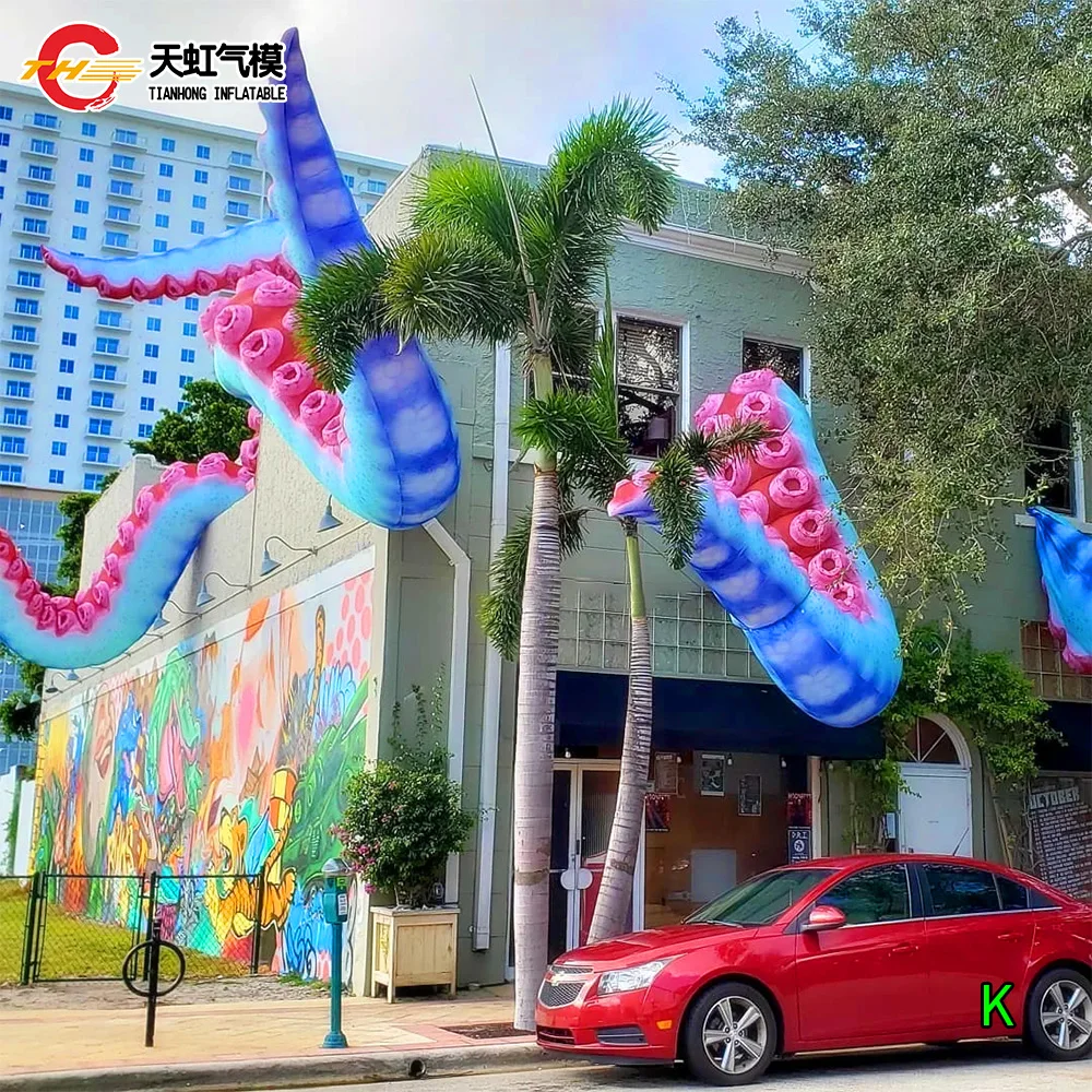 

Быстрая доставка, коммерческая реклама, надувные ножки осьминога, надувные щупальца, реплика модели для художественного демонстрации, сценический фон