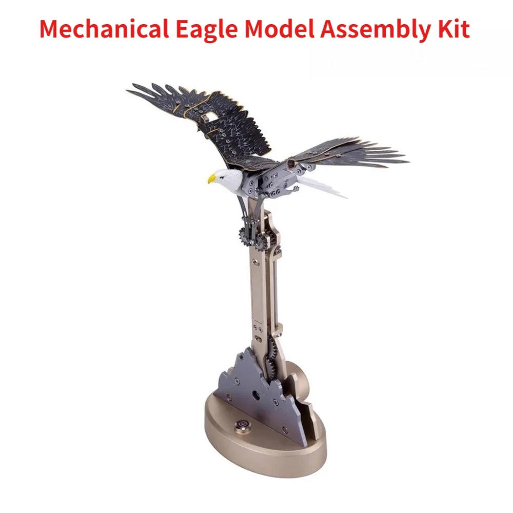 

Механический комплект для сборки модели орла, 200 + шт., DIY цельнометаллический бионический орл из нержавеющей стали, сборная модель игрушки, настольные украшения