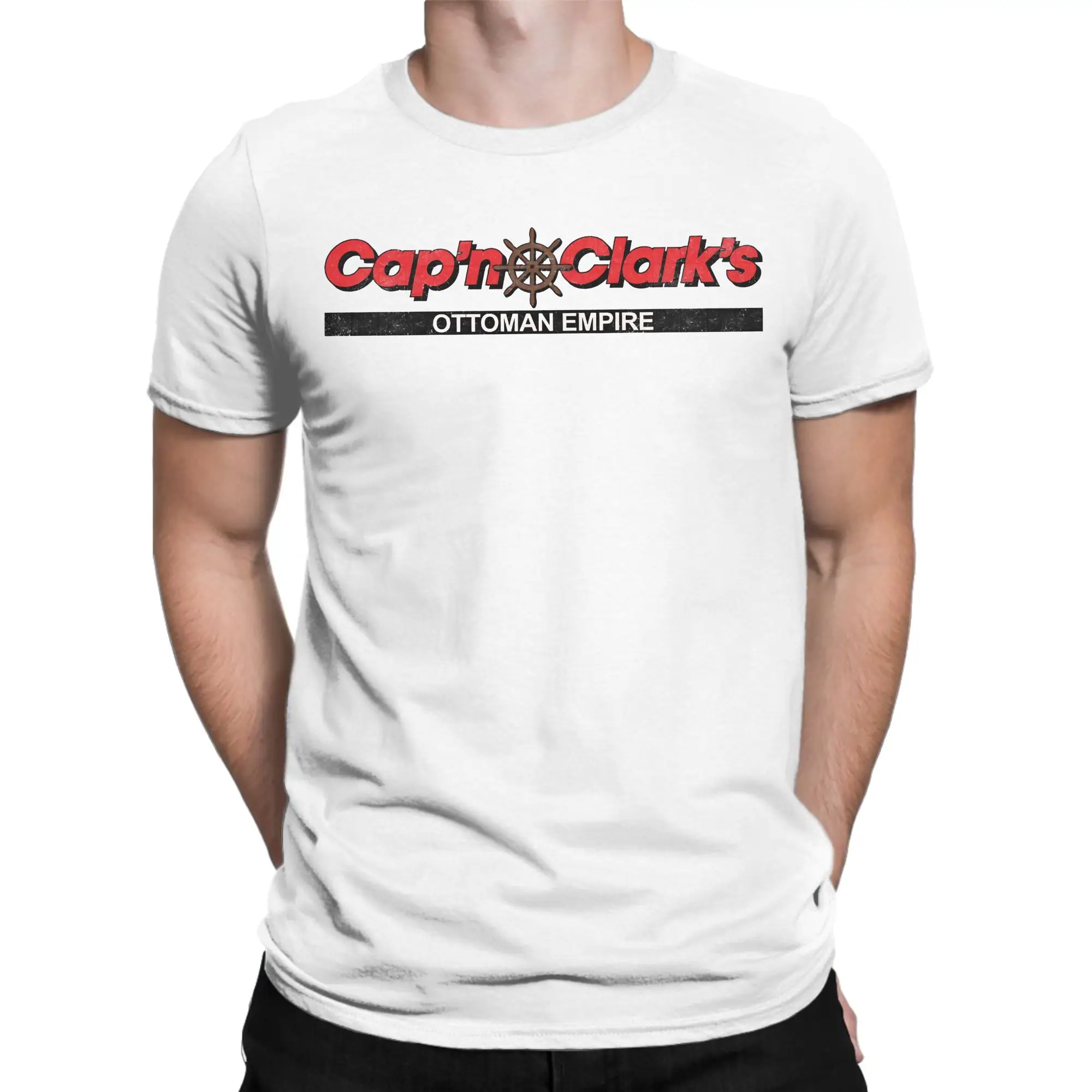 Movie Backrooms Cap'n Clark's Ottoman Empire T-Shirt Summer  Vintage T Shirts Cotton Harajuku Tshirt For Men's Casual Top Tees
