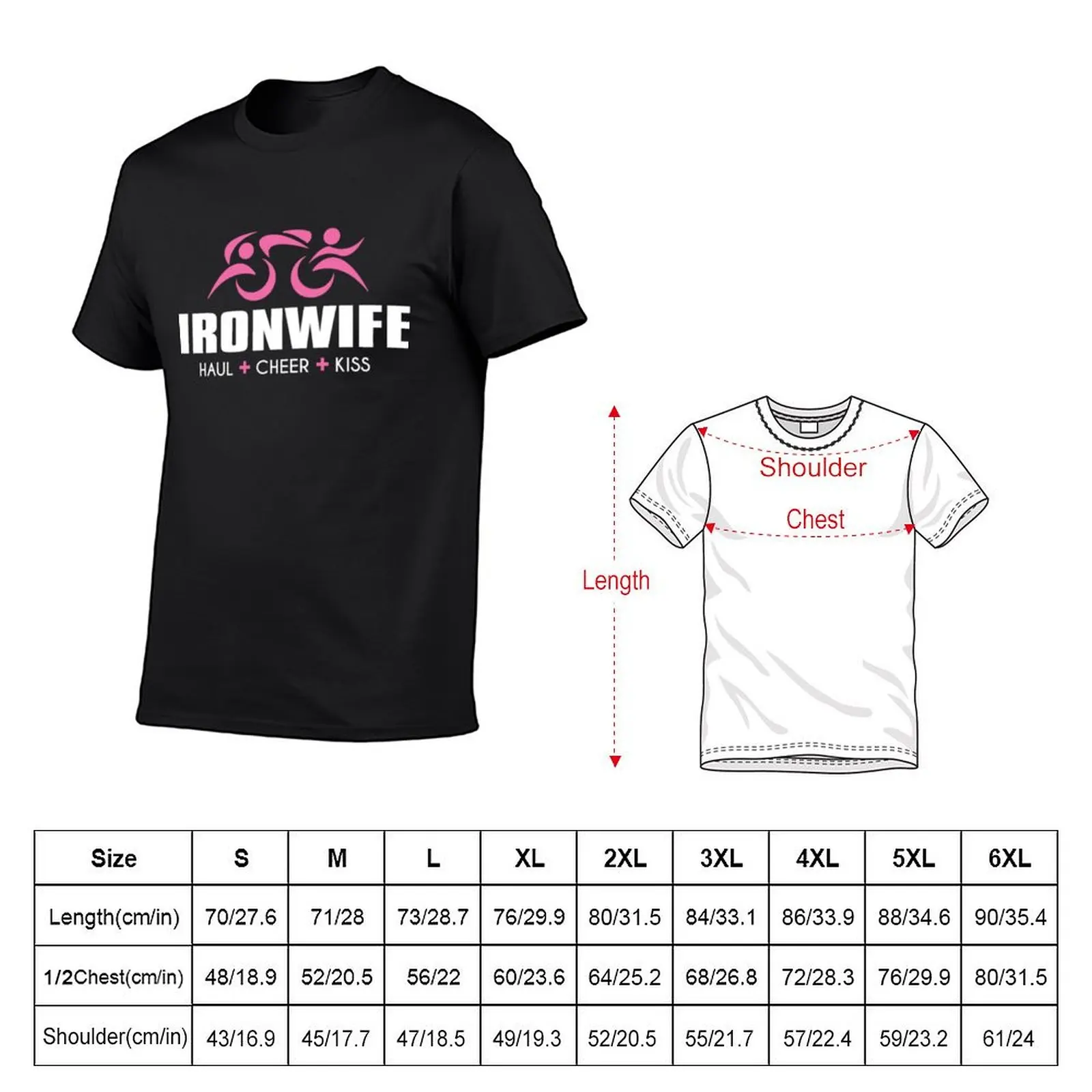 IRONWIFE Tri IronSherpa Triathlon Sherpa Inspired Design. Haul Cheer Kiss for my Triathlete Husband. T-shirt blacks men t shirts