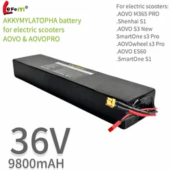 AOVO M365PRO 36V 9.8Ah Battery 18650 10S3P Battery Pack High Power Lithium Battery with Built-in BMS