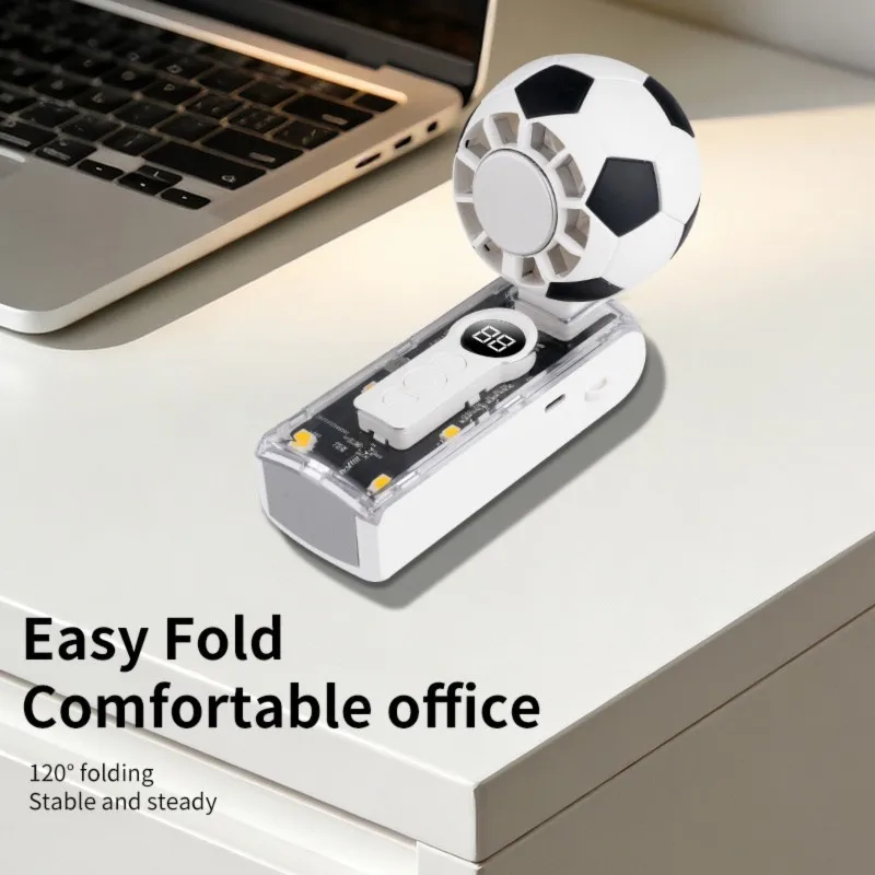 

【СПЕЦИАЛЬНОЕ ПРЕДЛОЖЕНИЕ】 Портативный ручной вентилятор для футбольных стадионов, путешествий и активного отдыха, 3-в-1: для шеи, стола и руки, охлаждающий.