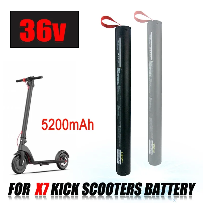 

36V 5200mAH X7 Foldable Electric Scooter Replace Rechargeable Lithium Battery Pack 187Wh , HX Scooter Battery Accessories