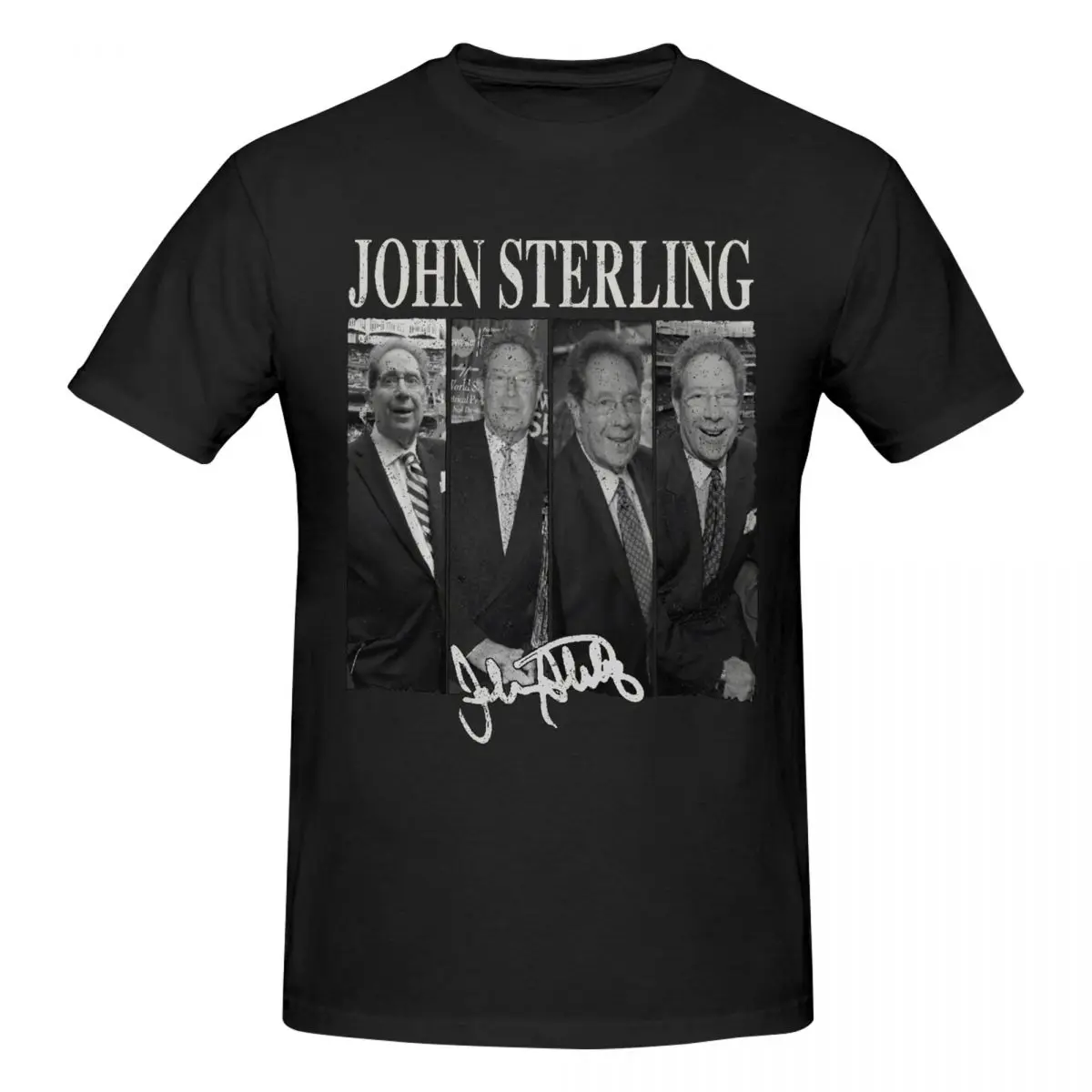 Men John Sterling Announcer RIP Trendy T Shirt Streetwear Cotton Crewneck Tshirt