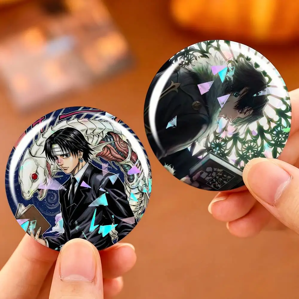 Cool C-Chrollo L-Lucilfer Skill H-Hunter Custom Tinplate Round Button Badge Pins Brooches