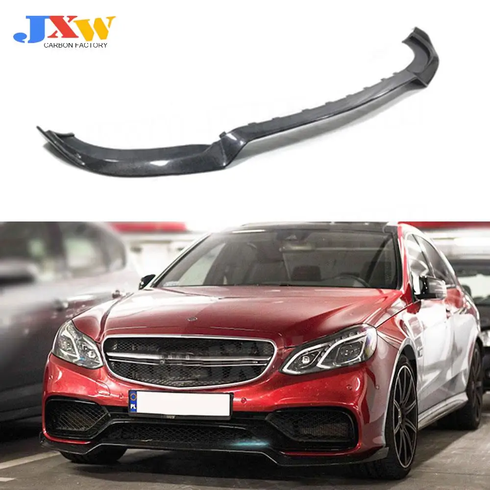 

Carbon Fiber Front Lip Spoiler For Benz E Class W212 E260 E300 E400 E63 AMG 2014 2015 2016 Bumper Guard Car Styling