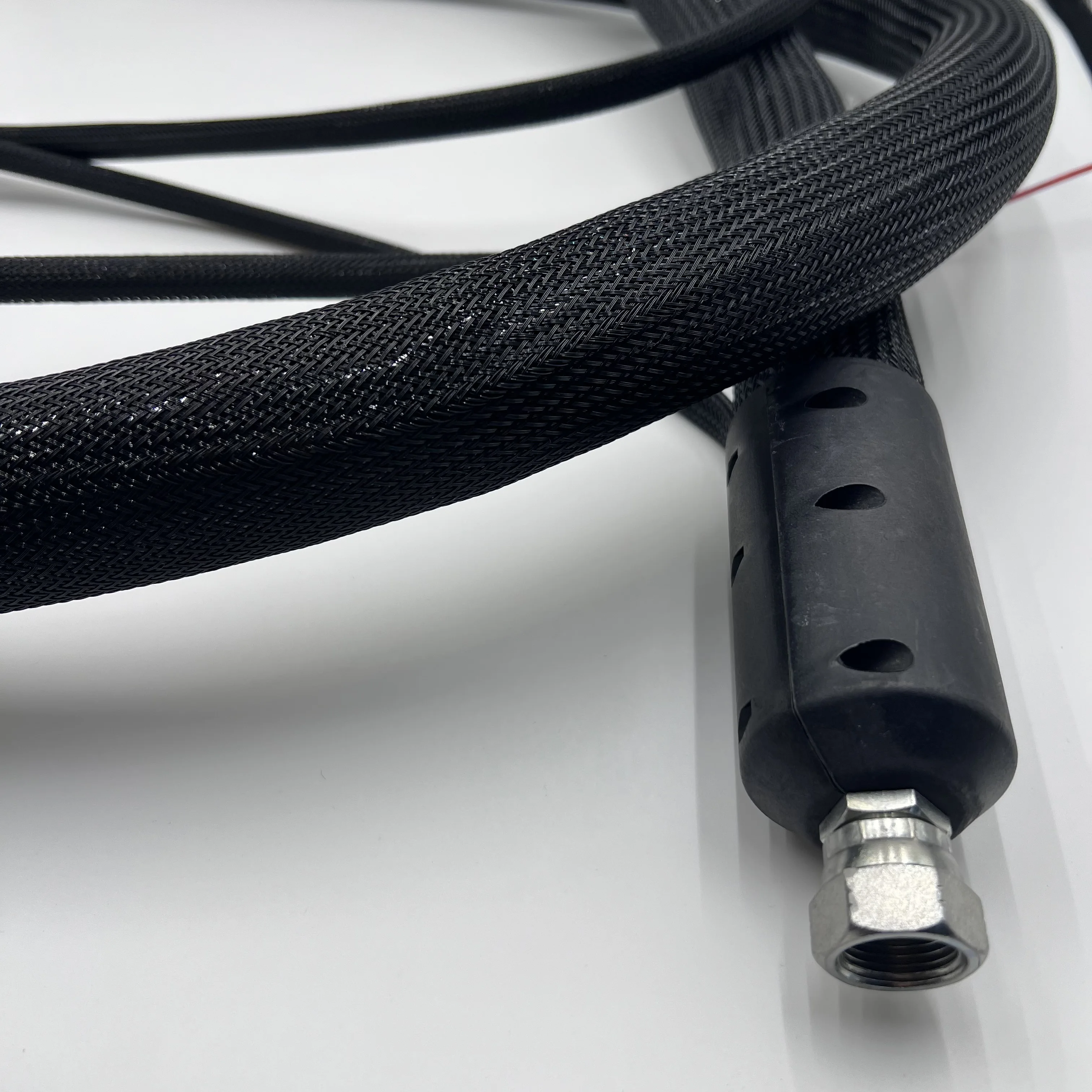 High Temperature Resistance (60~+260) Hot Melt Glue Hose PTFE Inner Tube 100Mpa Working Pressure Custom Length Cutting for