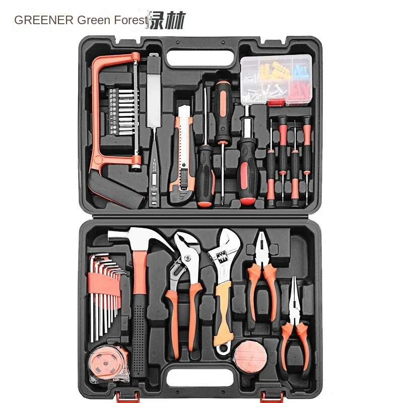 

Home toolbox set hardware manual home electrician carpenter telecom maintenance tool set