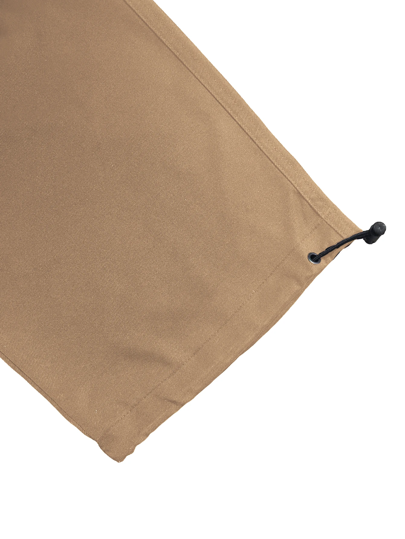 Einfarbige Cargohose für Herren mit Pattentasche, Kordelzug am Bund, normale Passform, lässige Hose mit geradem Bein für den Alltag – Detail 9