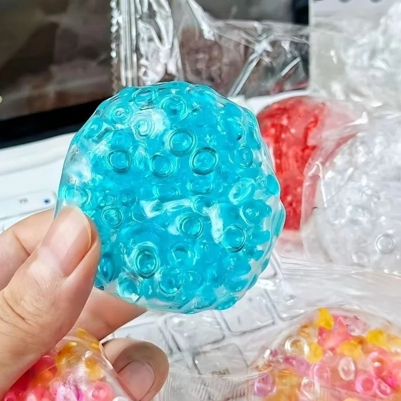 Squishy Balls Ice Beads Squeeze Toy Super Soft Mochi Fidget Toys Slow Rebound Toy for Friend Anxiety Relaxation Squeeze Gift image 4