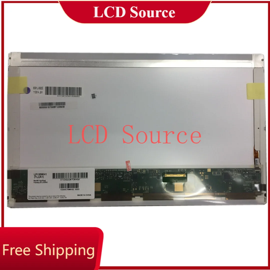 painel de tela lcd led para laptop 40pin lp133wh1 tla1 n133b6 l01 lp133wh1 tla2 b133xw04 v0 lp133wh1 lp133at17 305 01