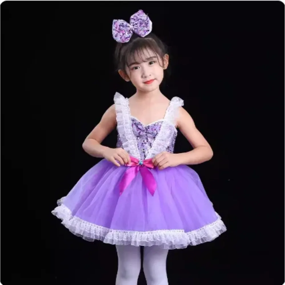 

Ballet Dress Stage Costumes Children Clothing Performance Elegant Leotards for Girls Ballet Tutu Dance Wear Kids Clothes Cute