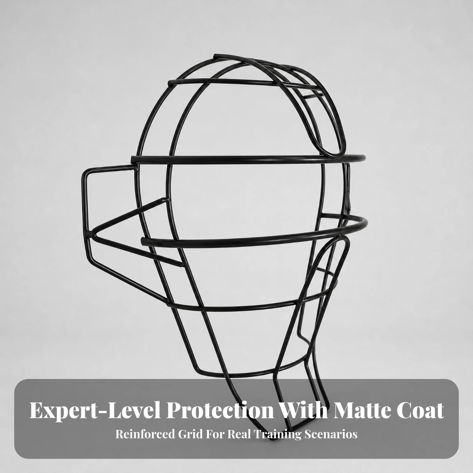 Baseball Face Mask with Head Support Loop Unobstructed View Baseball Face Mask Sports Safety Gear Secure Fit Shock Absorbing