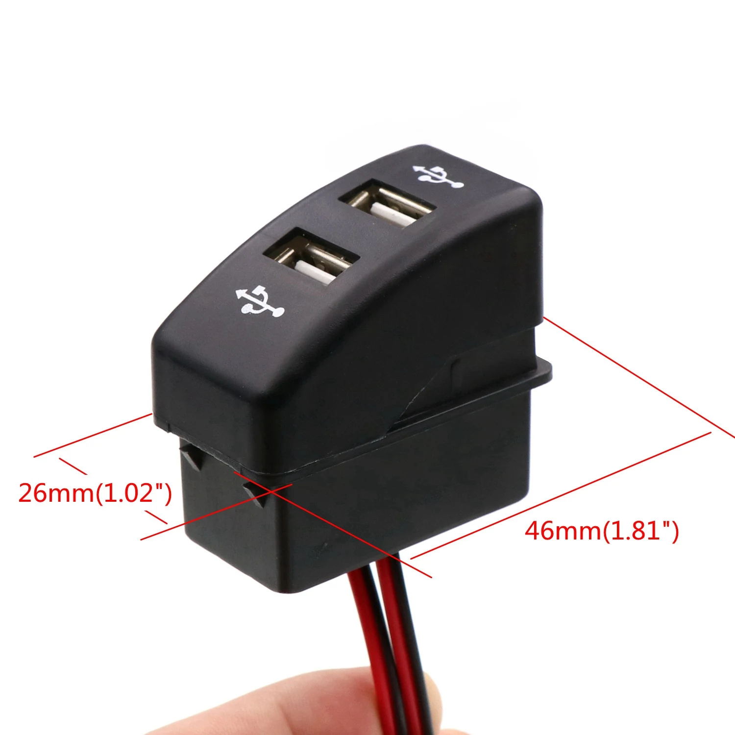 A56P-Car Dual USB 5V 2.1A Car USB Power Socket Car Accessories For DAF Truck DAF 95 XF XF 106 105 95 CF