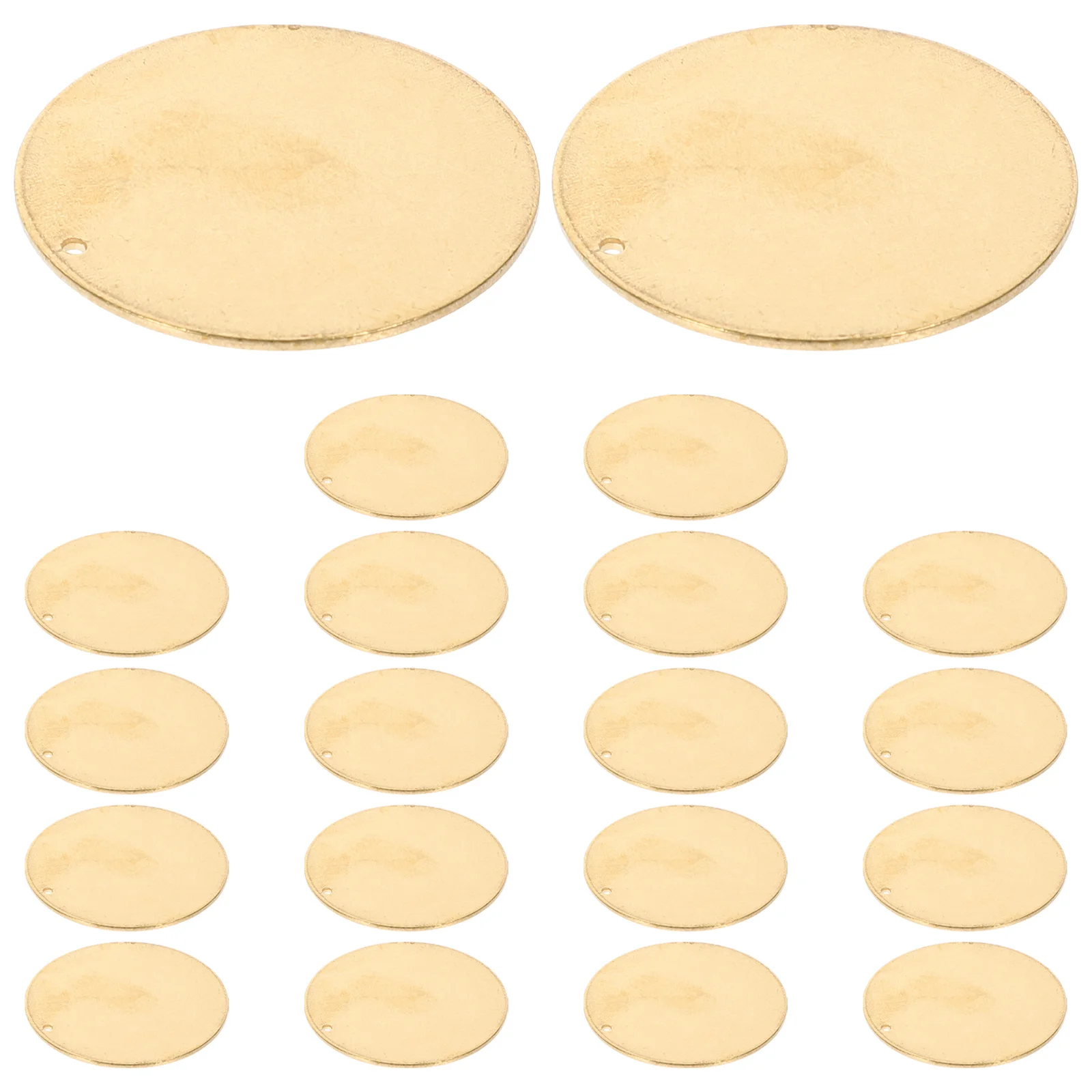 20 Pcs 밸브 라벨 밸브 태그 황동 키 라벨링 물 빈 스탬핑 공백 라운드 개