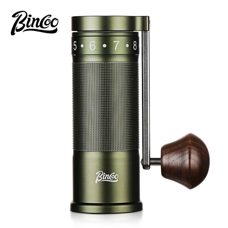 Bincoo Manual Coffee Grinder Portable Mill 420 Stainless Steel 6 Core Stainless Steel Titanium Plating Burr Coffee Espresso Tool